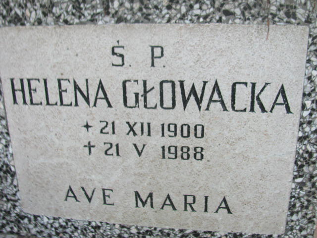 Helena GŁOWACKA 1900 Sopot - Grobonet - Wyszukiwarka osób pochowanych