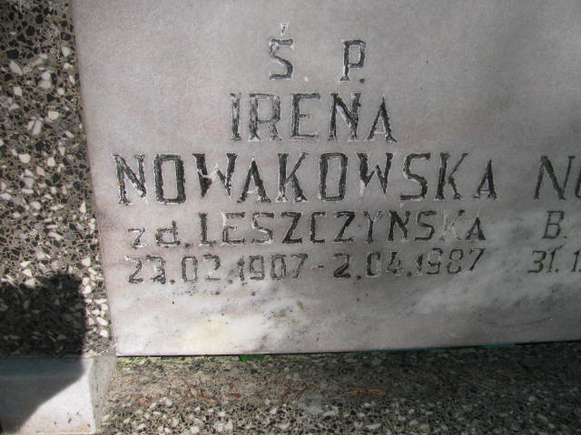 Grób WALENTY NOWAKOWSKI