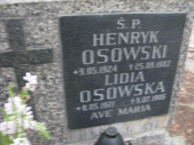 Lidia OSOWSKA 1921 Sopot - Grobonet - Wyszukiwarka osób pochowanych
