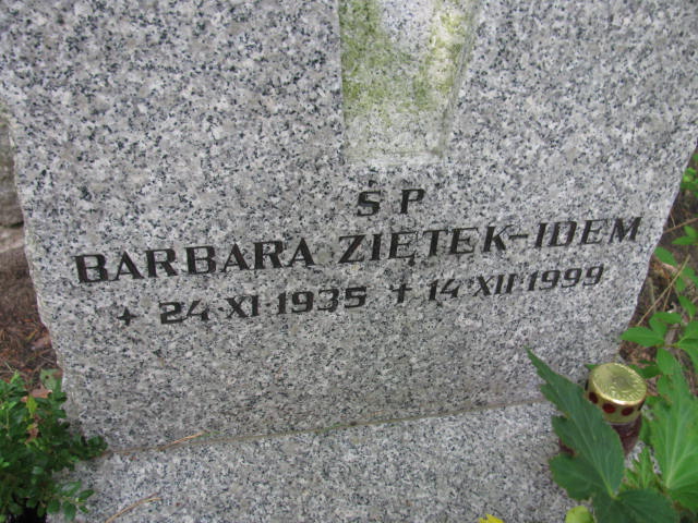 Barbara ZIĘTEK-IDEM 1935 Sopot - Grobonet - Wyszukiwarka osób pochowanych