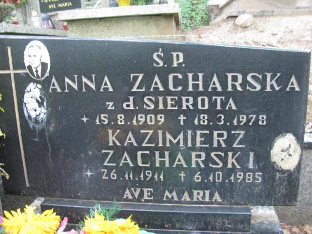 Kazimierz ZACHARSKI 1911 Sopot - Grobonet - Wyszukiwarka osób pochowanych