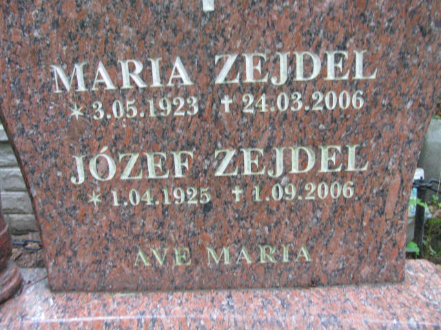 Józef ZEJDEL 1925 Sopot - Grobonet - Wyszukiwarka osób pochowanych