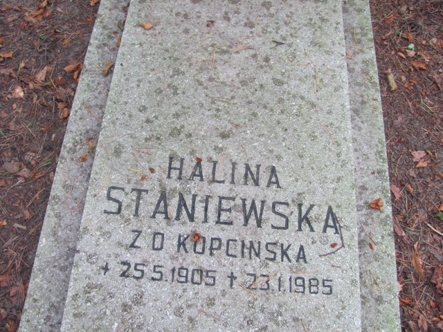 Halina STANIEWSKA 1905 Sopot - Grobonet - Wyszukiwarka osób pochowanych