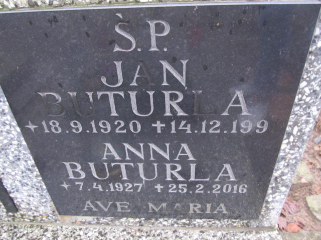 Jan BUTURLA 1920 Sopot - Grobonet - Wyszukiwarka osób pochowanych