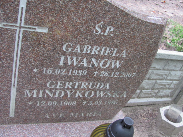 GABRIELA JULIANNA IWANOW 1939 Sopot - Grobonet - Wyszukiwarka osób pochowanych