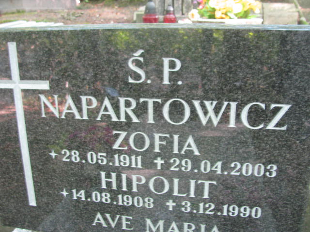 Zofia NAPARTOWICZ 1911 Sopot - Grobonet - Wyszukiwarka osób pochowanych