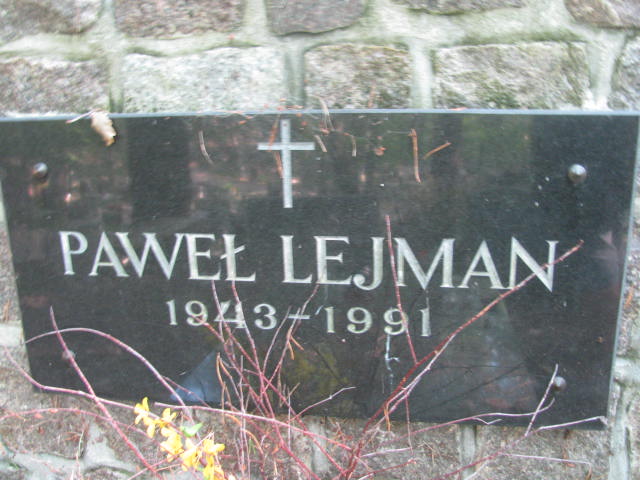 Paweł LEJMAN 1943 Sopot - Grobonet - Wyszukiwarka osób pochowanych