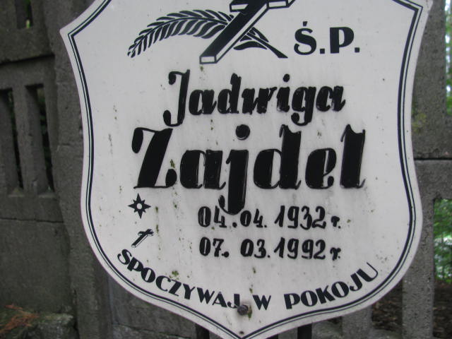 Jadwiga ZAJDEL 1932 Sopot - Grobonet - Wyszukiwarka osób pochowanych