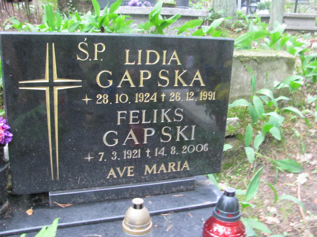 Ludwina GAPSKA 1924 Sopot - Grobonet - Wyszukiwarka osób pochowanych